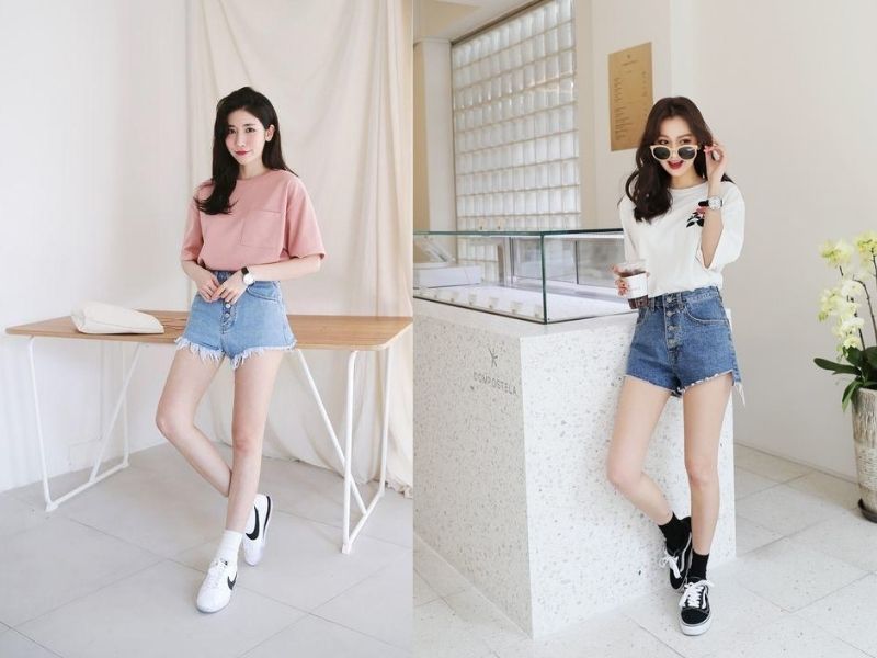 Quần short trắng nữ mặc với áo gì Gợi ý 6 outfits cực hot