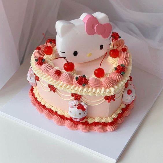 BVH101 - Bánh sinh nhật Hello Kitty sz18 - Tokyo Gateaux - Đặt bánh lấy  ngay tại Hà Nội