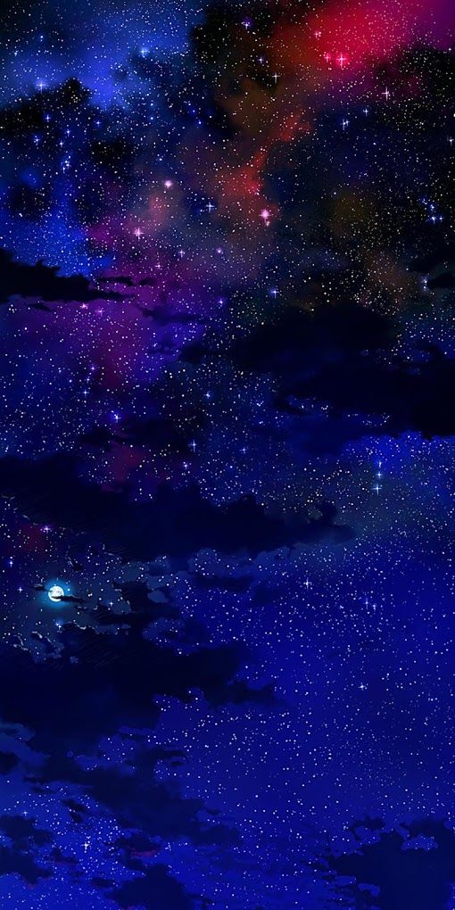 Hình ảnh bầu trời đêm anime đẹp