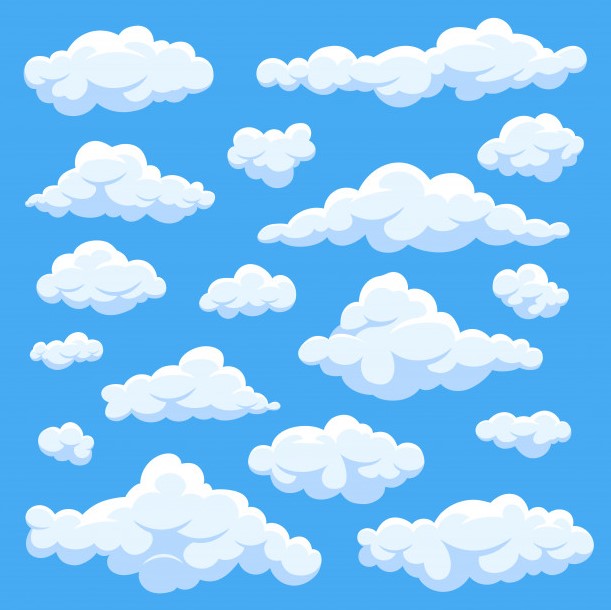 Hình vẽ đám mây đẹp  hình vẽ đám mây dễ thương